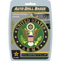 AUTO GRILL BADGE-U.S. ARMY