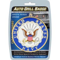 AUTO GRILL BADGE-U.S. NAVY