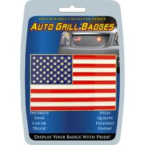 AUTO GRILL BADGE-USA FLAG