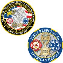 CHALLENGE COIN-AMERICAN HEROES