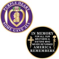 CHALLENGE COIN-PURPLE HEART