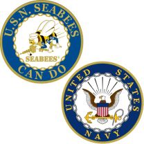 CHALLENGE COIN-USN,SEABEES