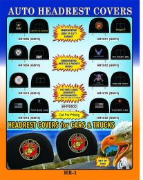 DISP.AUTO HEADREST COVERS