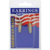 EARRINGS-BULLET,25CAL