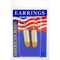 EARRINGS-BULLET,45CAL