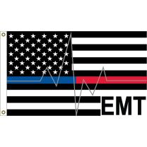 FLAG-EMT RED & BLUE LINE
