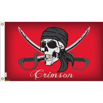FLAG-PIRATE,CRIMSON