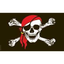 FLAG-PIRATE,RED SCARF