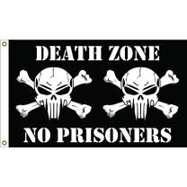 FLAG-SKULL & BONES DEATH ZONE