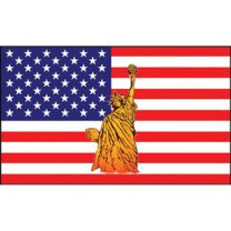 FLAG-USA,STATUE OF LIB.