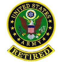 PATCH-ARMY SYMBOL,RETIRED