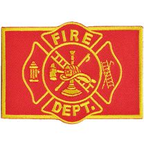 PATCH-FIRE DEPT,LOGO,RECT.