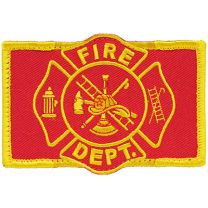 PATCH-FIRE DEPT,LOGO,RECT.