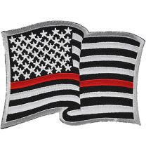 PATCH-FIRE,RED LINE,WAVY