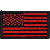 PATCH-FLAG,USA,BLK/RED (L)