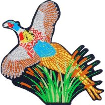 PATCH-PHEASANT,FLYING