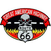 PATCH-ROUTE 66,SKULL