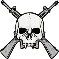 PATCH-SKULL & RIFLES