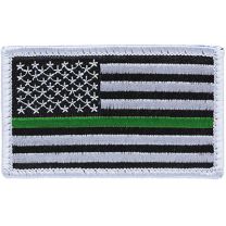 PATCH-FLAG,USA,GREEN LINE (L)