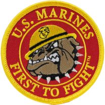 PATCH-USMC,BULLDOG,LOGO