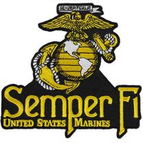 PATCH-USMC EGA,SEMPER FI