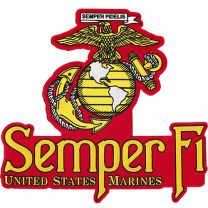 PATCH-USMC EGA,SEMPER FI