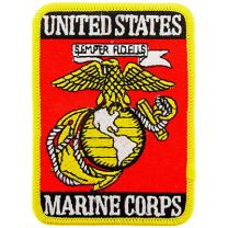 PATCH-USMC LOGO,RECTANGLE