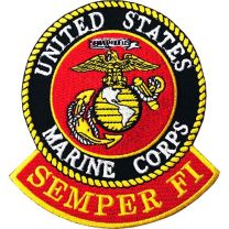 PATCH-USMC LOGO,SEMPER FI
