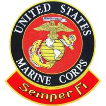 PATCH-USMC LOGO,SEMPER FI