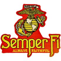 PATCH-USMC EGA,SEMPER FI