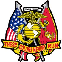 PATCH-USMC,THESE COLORS