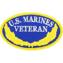 PATCH-USMC,VETERAN OVAL