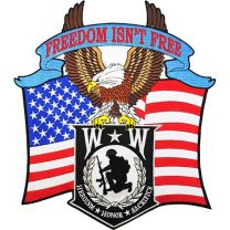 PATCH-WOUNDED WARRIOR,EAGLE