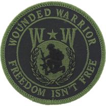 PATCH-WOUNDED WARRIOR,OD