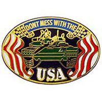 PIN-ARMY,TANK,DON'T MESS