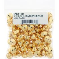PIN BACK-JEWELERS,BRASS