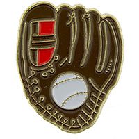 PIN-BASEBALL,GLOVE