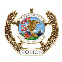 PIN-BDG,SERVE & PROTECT