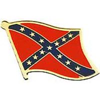 PIN-CONFEDERATE FLAG,WAVY