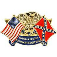 PIN-CONFEDERATE/USA EAGLE