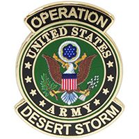 PIN-DEST.STORM,ARMY,LOGO