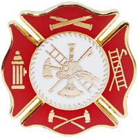 PIN-FIRE DEPT,MALTESE CROSS