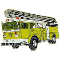 PIN-FIRE,TRUCK,LADDER,Ylw
