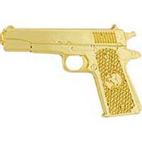 PIN-GUN,45CAL PISTOL,GOLD