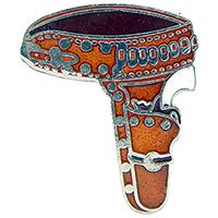 PIN-GUN,HOLSTERED