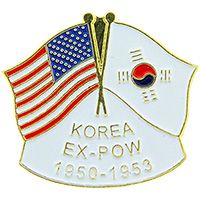 PIN-KOREA,FLAG,EX-POW