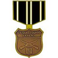 PIN-MEDAL,USCG RIFLE MARK
