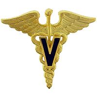 PIN-MEDICAL,CADUCEUS,VETER.