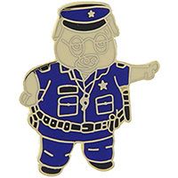 PIN-POL.PIGGY TRAFFIC COP