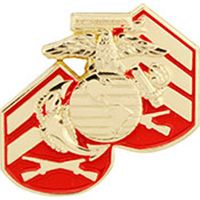 PIN-USMC LOGO,RANK